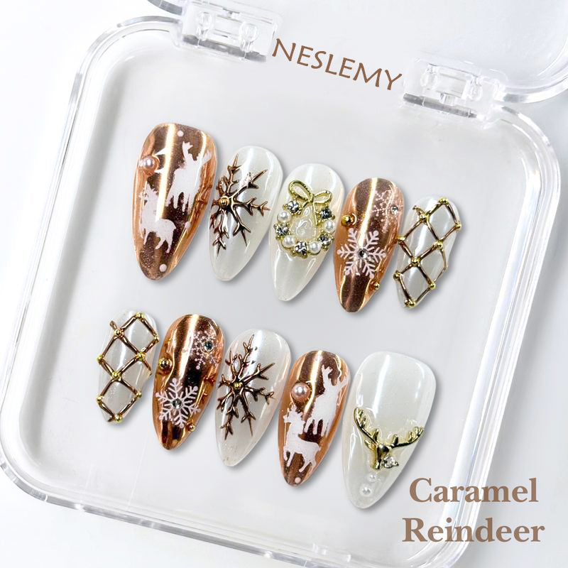 NESLEMY｜Euphoric Holiday Collection | MEGA LIVE 10PCS Handmade Press On Nails