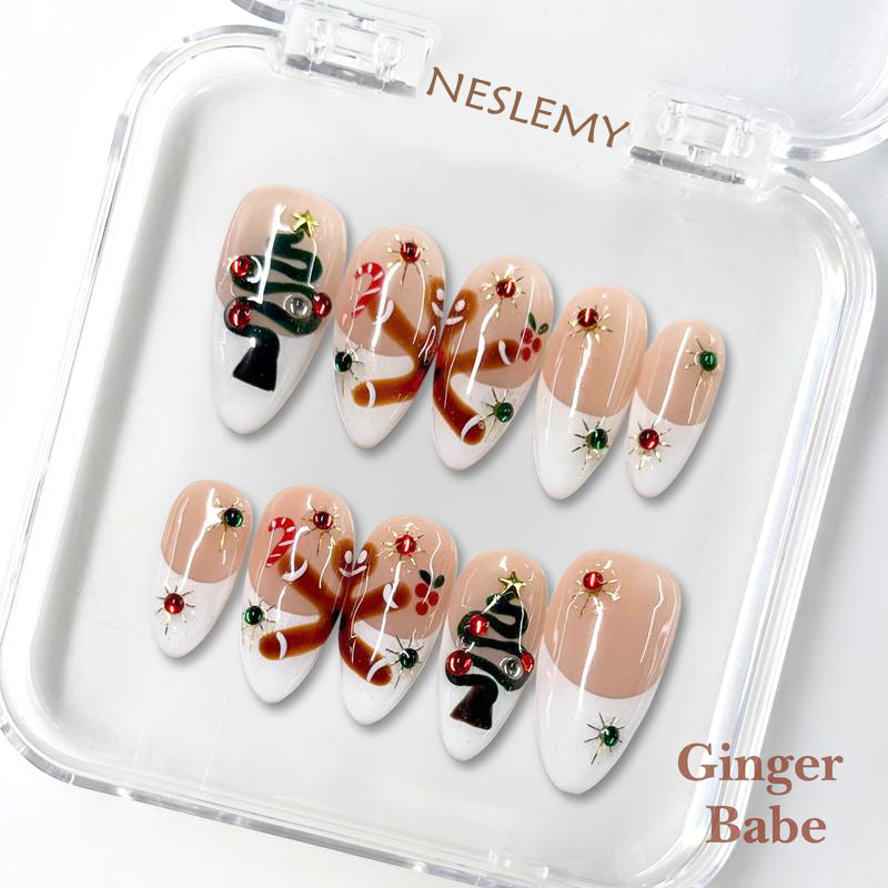 NESLEMY｜Euphoric Holiday Collection | MEGA LIVE 10PCS Handmade Press On Nails
