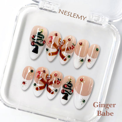 NESLEMY｜Euphoric Holiday Collection | MEGA LIVE 10PCS Handmade Press On Nails