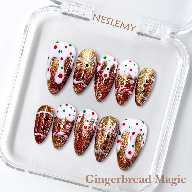 NESLEMY｜Euphoric Holiday Collection | MEGA LIVE 10PCS Handmade Press On Nails