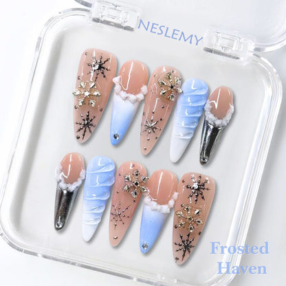 NESLEMY｜Euphoric Holiday Collection | MEGA LIVE 10PCS Handmade Press On Nails