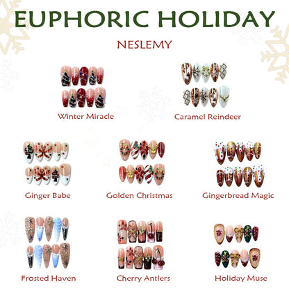 NESLEMY｜Euphoric Holiday Collection | MEGA LIVE 10PCS Handmade Press On Nails