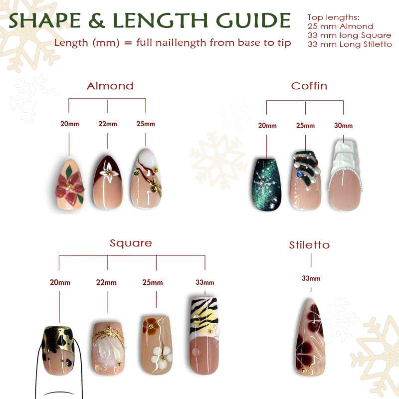 NESLEMY｜Euphoric Holiday Collection | MEGA LIVE 10PCS Handmade Press On Nails