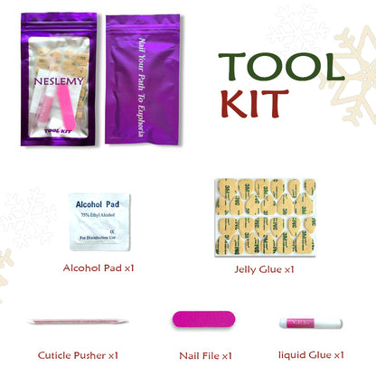 NESLEMY｜Euphoric Holiday Collection | MEGA LIVE 10PCS Handmade Press On Nails