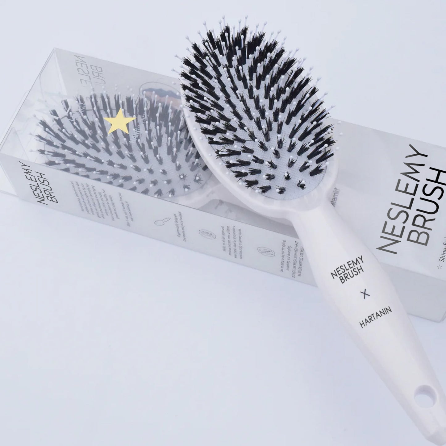 Viral World-Famous 6x Sold Out Paddle Brush - Smoother, Stronger, Shinier Hair - Boar Bristle Brush with Nylon Bristles and Microsphere Massaging Tips - Stimulates Scalp, Boosts Volume, Enhances Shine & Detangles Hair